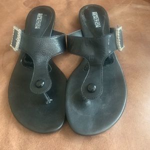 Kenneth Cole Reaction Black Sandals Size 9 (NEW)